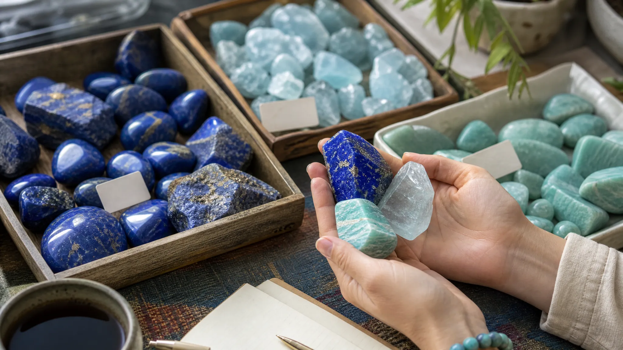 RootChakraStones mineral tray scene